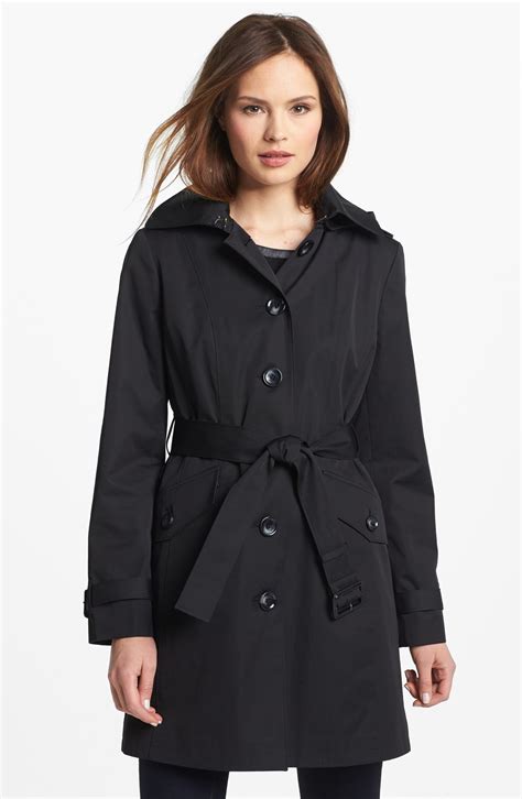 michael kors trench coat blue|Michael Kors trench coat nordstrom.